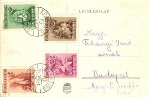 1939 Gödöllő, Leány-Jamboree, cserkész lányok, So. Stpl