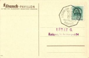 1941 Budapesti Nemzetközi Vásár, Franck kávé pavilonja, reklám, Klösz / Hungarian coffee advertiseme...