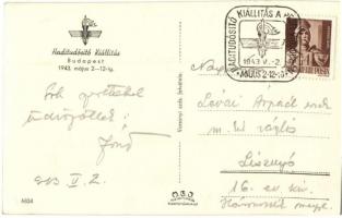 1943 Második Világháborús magyar katonák gépfegyverrel fedezékben. Haditudósító Kiállítás / WWII Hun...