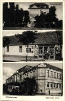 Köröstarcsa, Petneházy villa, Református iskola, autóbusz, Seprényi József üzlete (fa)