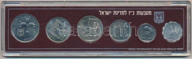 Izrael 1974. 1a-1L (6xklf) forgalmi sor dísz szettben, tanúsítvánnyal T:1 
Israel 1974. 1 Agora - 1...
