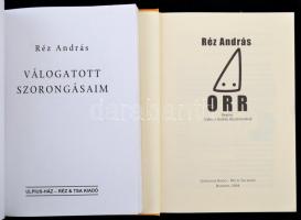 Réz András két könyve: 
Orr. Wahorn András illusztrációival. 
Válogatott szorongásaim. Második kia...
