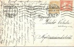 Segélylap az Attila utcai hadikórház javára / WWI military charitiy card for military hospital s: S....