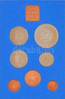 Nagy-Britannia 1972. 1/2p-50p (7xklf) forgalmi sor lezárt dísztokban, borítékban, közte 1972. 25p Cu...