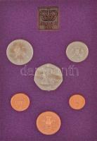 Nagy-Britannia 1980. 1/2p-50p (6xklf) forgalmi sor lezárt dísztokban, borítékban, ismertetővel T:PP ...