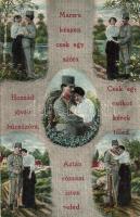 WWI K.u.k. military romantic art postcard. O.K.W. 389.