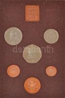 Nagy-Britannia 1974. 1/2p-50p (6xklf) forgalmi sor lezárt dísztokban, borítékban T:PP 
Great Britai...