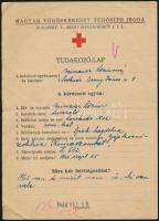 1944 Vöröskereszt tudakozólap