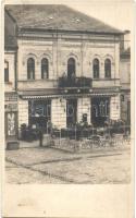 1926 Torda, Turda; utcakép, Emke kávéház, üzletek / street view, café, shops. photo (EK)