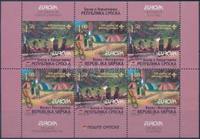 Europa CEPT, Scout stamp-booklet sheet, Europa CEPT, Cserkész bélyegfüzetlap