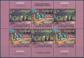 Europa CEPT, Cserkész bélyegfüzetlap, Europa CEPT, Scout stamp booklet