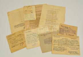 1945 Németországi amerikai hadifogságból származó dokumentumok, okmányok / POW documents