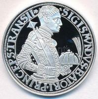 DN "Magyar tallérok utánveretben - Báthory Zsigmond tallérja 1589" Ag emlékérem (20,09g/0.999/38,6mm) T:PP