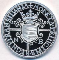 DN "Magyar tallérok utánveretben - Báthory Zsigmond tallérja 1589" Ag emlékérem (20,09g/0....