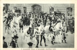 1916 Budapest IV. Károly király és Zita királyné koronázása - 10 db régi képeslap / 10 pre-1945 post...