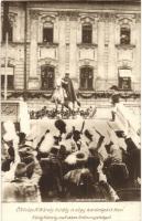 1916 Budapest IV. Károly király és Zita királyné koronázása - 10 db régi képeslap / 10 pre-1945 post...