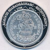 DN A magyar nemzet pénzérméi - Rákóczi szabadságharc ezüstforint 1703-1711 Ag emlékérem (10,24g/0.999/35mm) T:PP
