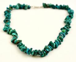 Türkiz gyöngyökből fűzött karkötő és nyaklánc
