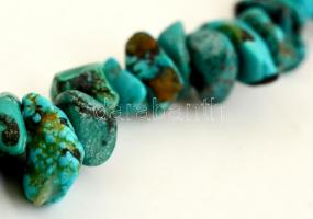 Türkiz gyöngyökből fűzött karkötő és nyaklánc