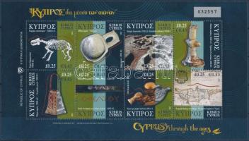 Cyprus in different ages minisheet, Ciprus különböző korokban kisív