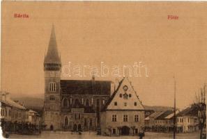 Bártfa, Bardejov, Bardiov - 2 db régi városképes lap: Fő tér, Régi városháza. mixed quality / 2 pre-1945 town-view postcards: main square, old town hall. mixed quality