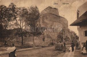 Léva, Levice; Várrom, utcakép / castle ruins, street view (EK)