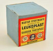 1941 Beiersdorf magyar gyártmányú Leukoplast, eredeti bontatlan csomagolásában