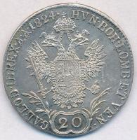 1824E 20kr Ag "I. Ferenc" (6,76g) T:2,2- karc. 
Hungary 1824E 20 Kreuzer Ag "Franz I...