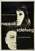 1963 Bánki László (1916 - 1991): Nappali sötétség, magyar film plakát, rendezte: Fábri Zoltán, hajtásnyommal, 83x56 cm