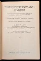 1932 Természettudományi Közlöny, 64. köt., teljes évfolyam egybekötve, kicsit kopott vászonkötésben