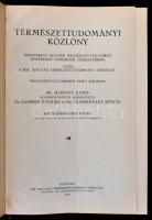 1934 Természettudományi Közlöny, 66. köt., teljes évfolyam egybekötve, kicsit kopott vászonkötésben