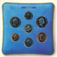 Nagy-Britannia 1988. 1p-1Ł (7xklf) forgalmi sor karton díszcsomagolásban, ragasztó elengedett T:BU
...