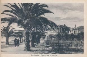 Ventimiglia, Riccordo; Via Roma, Via Cavour, Mercato dei Fiori - postcard booklet with 5 pre-1945 po...