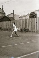 1934 B.E.A.C. teniszezők, 5 db fotónegatív, 6x9 és 4,5x6 cm