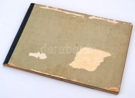 Régi litho kártyagyűjtemény, különféle témákban (országok, militária, stb.), albumba rendezve