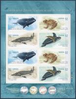 Veszélyeztetett állatok bélyegfólia vágott öntapadós bélyegekkel, Endangered animals foil-sheet imperforated self-adhesive stamps