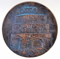 Varga Miklós (1928-) 1982. "Lenin Kohászati Művek Diósgyőr 1978-82 / 1770" Br plakett tokb...