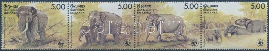 WWF: Elephant stripe of 4, WWF: Elefánt 4-es csík