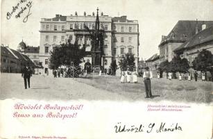 Budapest I. Szent György tér, M. kir. Honvédelmi Minisztérium. Schmidt Edgar kiadása (EK)