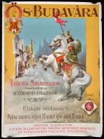1968 Ős-Budavára, Tolnay Ákos plakátjának utánnyomása, 93x70 cm