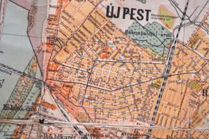 cca 1910 Kogutowitz Manó: Budapest Székesfőváros egész területének térképe. Kartonra kasírozva 100x8...