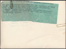 cca 1930 Guido Schmidt és Kánya Kálmán, a Magyar Film Iroda felvétele, hátulján feliratozva, pecsétt...