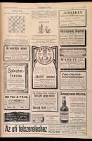 1907 A Vasárnapi Újság fél évfolyama bekötve, kissé megviselt, festett egészvászon kötésben gerinc n...