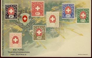 Telegraph-stamps of Switzerland (Litho)