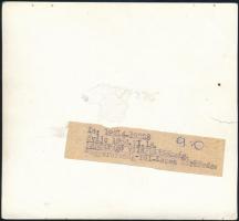 1954 Az Aranycsapat mérkőzése Dél-Korea ellen, fotó, hátulján feliratozva, 13×14 cm