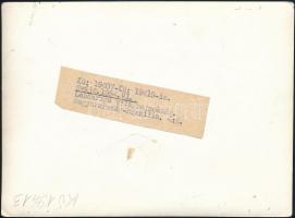 1954 Az Aranycsapat mérkőzése Brazília ellen, fotó, hátulján feliratozva, 13×18 cm