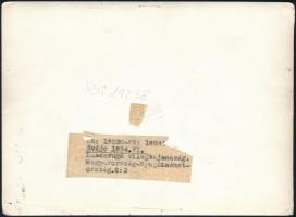 1954 Az Aranycsapat mérkőzése az NSZK ellen, fotó, hátulján feliratozva, 13×18 cm