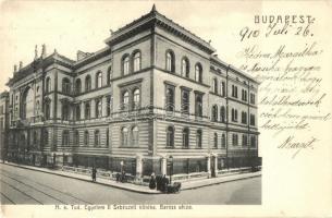 Budapest VIII. Baross utca, M. k. Tud. Egyetem II. sebészeti klinika (EK)
