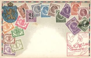 Stamps of Duthch India (Litho)