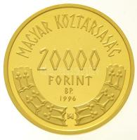 1996. 20.000Ft Au "Honfoglalás 1000. évfordulója" (6,98g/0.986) T:PP / Hungary 1996. 20.00...